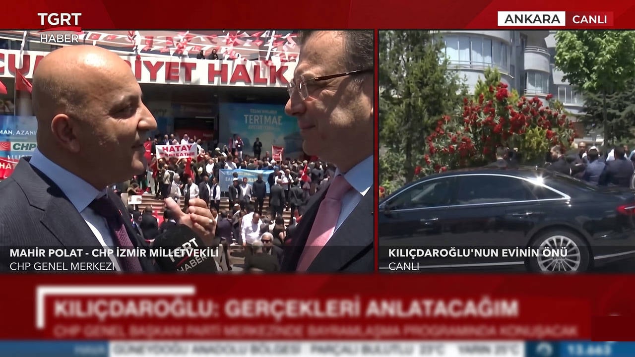 CHP’li Vekten TGRT’ye Sürpriz Teşekkür ve Övgü Yağmuru!